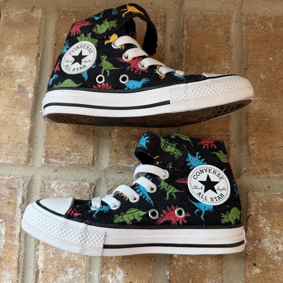 Converse Chuck Taylor All Star high-top sneakers  “Dinosaurs" print Kids 11 EUC - Picture 10 of 10